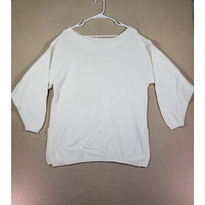 Blue Morgan Sweater Womens Medium M Cotton Pullover Knit Made In USA Vintage